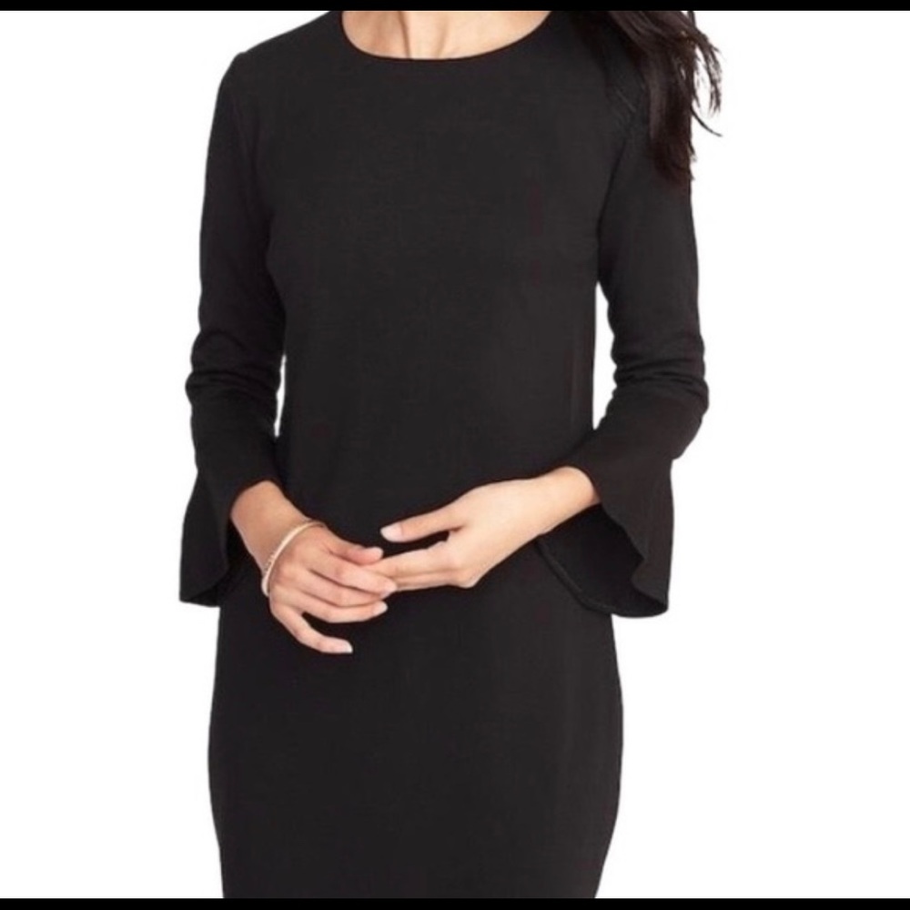 NWT Old Navy Black Flare Sleeve Dress
